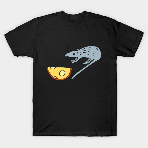 Mouse and cheese. vol.1 T-Shirt by deepfuze